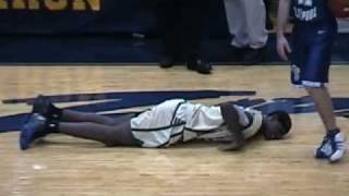 LeBron James gets hit in the nuts LeBron James High School gets owned by elbow to the groin [upl. by Airpal]