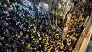 Napoli è festa a Barra con nove Gigli Ballata fino a notte fonda migliaia in strada [upl. by Tamma720]