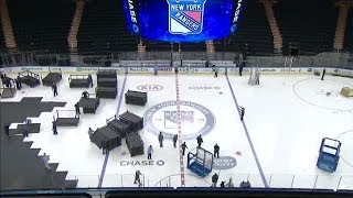 Basketball to Hockey timelapse at MSG [upl. by Ettegdirb516]