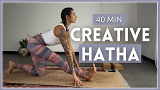 Creative Hatha Yoga for Openness amp Fluidity  40 Min [upl. by Hgiel]