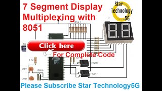 Microcontroller 8051 Project 14 Multiplexing using 7 Segment Display [upl. by Nelon762]