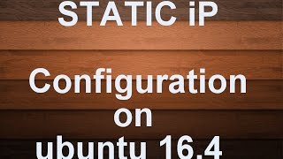 static ip address in Ubuntu 164 [upl. by Asilrac]