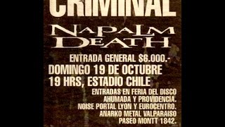 Napalm Death live santiago Chile 1997 full show [upl. by Atener594]