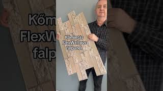 Kőmintás FlexWall pvc falburkolat Házilag felrakható falpanel DIY [upl. by Balfore]