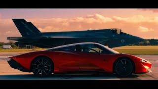 McLaren Speedtail vs F35 Fighter Jet DRAG RACE [upl. by Laverna681]