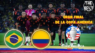 La Gran Final😱🤯 Copa América🏆 Colombia🟡🔵🔴 vs Brasil🟢🟡 eFootball 2024 Gameplay 🕹👀 [upl. by Battista2]