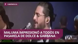 Maluma cantó y desfiló en pasarela de Dolce amp Gabbana  Jarabe de Pico [upl. by Jacinthe]