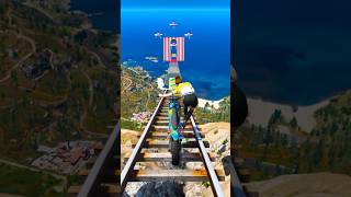 GTA V Dangerous Stunt On Mount Chiliad Episode 184 shorts [upl. by Neih]