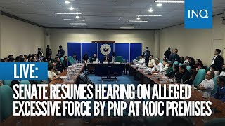 LIVE Senate resumes hearing on alleged excessive force by PNP at KOJC premises  Aug 19 [upl. by Richter]