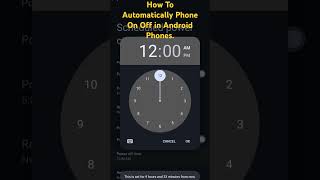 How To Automatically Phone on and Off in Android Phones [upl. by Calbert]