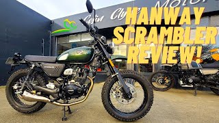 HANWAY SCRAMBLER 125 REVIEW  Best Budget Scrambler [upl. by Pirzada]