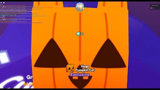 HATCHING THE HUGE PUMPKIN CAT IN PET SIMULATOR X ON CAMERA [upl. by Anali569]