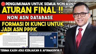 FORMASI PPPK 2024 SUDAH DI KUNCI UNTUK NON ASN DATABASE [upl. by Sirob]