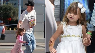 Channing Tatum amp Jenna Dewans Daughter Everly Tatum 2017 [upl. by Berstine]