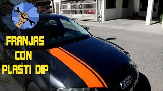 COMO PINTAR RAYAS AL CARRO CON PLASTI DIP [upl. by Nedaj]