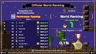 We got a crown Ranked 1 at a SMB The Lost Levels challenge in the Nintendo World Championships [upl. by Burrell517]