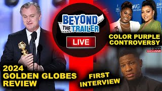 Golden Globes 2024 Winners amp Review Jonathan Majors GMA Interview The Color Purple Controversy [upl. by Garges]