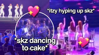 Itzy amp Stray Kids supportive sibling energy at AAA 2023 [upl. by Aidua]