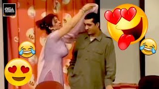 Zafri Khan amp Hina Shaheen  Best Comedy Clip in Stage DramaVery Funny😂 [upl. by Neeuq966]