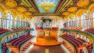 A Walking Tour of The Palau de la Música Catalana Barcelona [upl. by Eislehc]