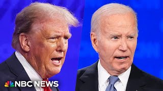 Watch the first 2024 presidential debate between Biden and Trump [upl. by Tillfourd]