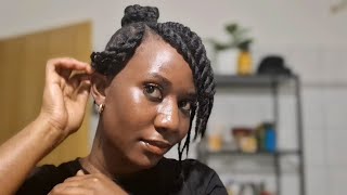 Easy Flat Twist Tutorial for 4C Natural Hair  Protective Style Tips howtostylenaturalhair [upl. by Rainie]