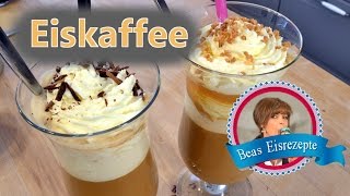 Eiskaffee selber machen  Vanilleeis und Sahne  Zubereitung [upl. by Tarrah]