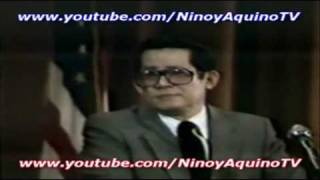 NINOY AQUINOs memorable speech 59 in Los Angeles 2151981 [upl. by Verile153]