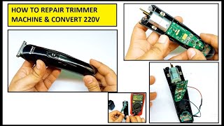 How To Convert Rechargeable Shaving Machine on 220VAC  DIY [upl. by Aivle992]