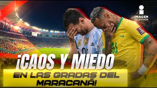 Caos en el Brasil vs Argentina escándalo en las gradas del Maracaná  Imagen Deportes [upl. by Tatiania]