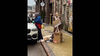 Business ladys gift changes a homeless mans life shorts [upl. by Krahling]