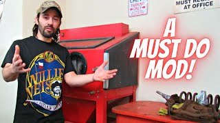 Faster Blasting Speeds With The Used Harbor Freight Sandblaster [upl. by Nathalia]