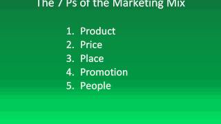 The Seven Ps of the Marketing Mix Marketing Strategies [upl. by Nataniel]