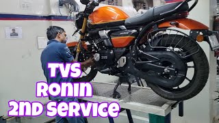 TVS Ronin 2nd service and Cost  Full Detailed Information  RKPVlogs27 [upl. by Itraa]