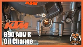 KTM 790 890 ADV R Oil Change  Back in the Garage [upl. by Altman51]