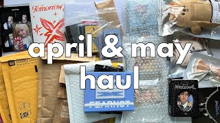 april amp may kpop haul  kaddy delivered korea pocamarket neokyo amp more [upl. by Oramlub305]