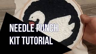 How To Use Punch Needle Kit  DIY Punch Needle Kit Tutorial [upl. by Dnama]