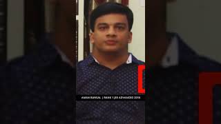 Rank 1 Aman Bansal JEE Advanced 2016  Preparation Strategy for Physics [upl. by Nosdrahcir619]