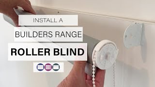 How to Remove amp Install a Builders Range Roller Blind From the Brackets  Betta Blinds and Awnings [upl. by Kellene]