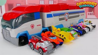 Toy Learning Video for Kids  Paw Patrol True Metal Vehicles Biggest Race [upl. by Monroe335]