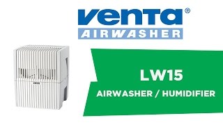 Venta LW15 Airwasher Small Room HumidifierAir Purifier White Finish [upl. by Earley]