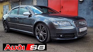 2008 Audi S8 52 V10 quattro  POV review interior exterior exhaust sound [upl. by Ellene]