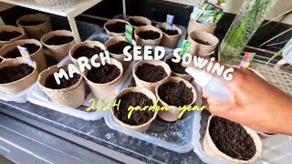 Which seeds did l plant in March seeds to sow in March Eden View Living [upl. by Annahsat]