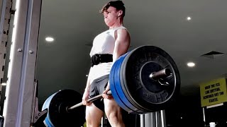 150KG DEADLIFT TRIPLE PR [upl. by Arelc]