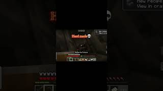 Minecraft hard mode minecraft minecraftmusicdisc minecraftmeme gaming [upl. by Ford]