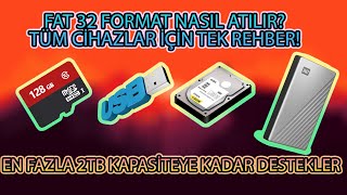 Tüm Cihazlarına Nasıl FAT32 Format Atarsınız Fat32 Format Atma Rehberi [upl. by Marashio]