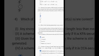 Foundations of Cryptography Week 1 Quiz Answer Solution 2024  NPTEL  SWAYAM 2024 [upl. by Nitsu]