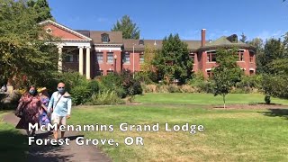 Walk McMenamins Grand Lodge Grounds  Forest Grove OR [upl. by Ardnuhsor239]