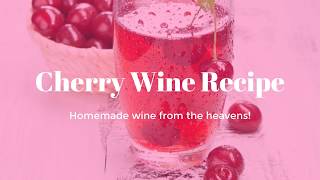 The Ultimate Cherry Wine Recipe [upl. by Yvad]