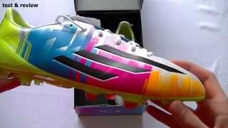 Unboxing  Adidas F50 Adizero Multicolor Messi colorway  FreeKickNL [upl. by Laeno]